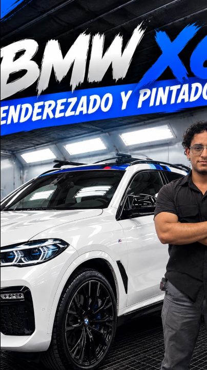 BMW X6, enderezado y pintado